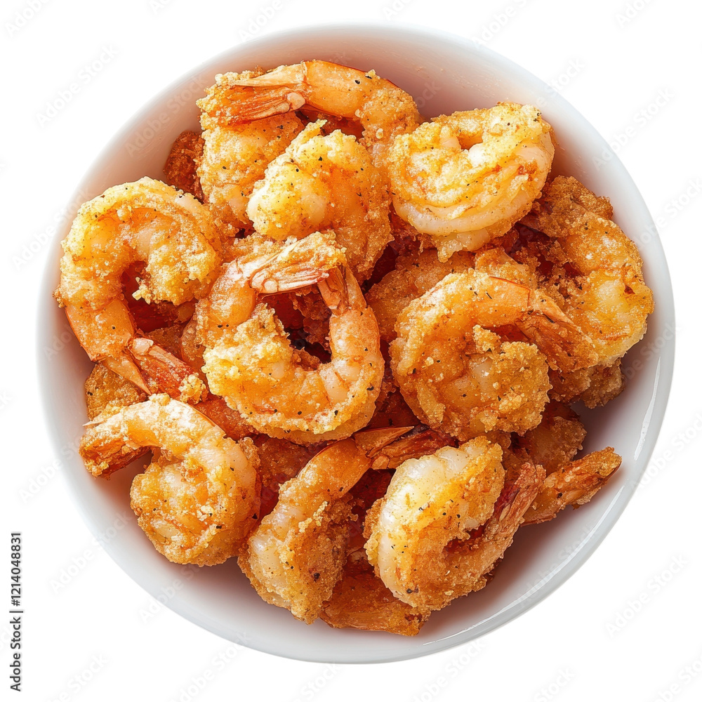 Delicious Fried Shrimp Dish on transparent background. Delicious Fried Shrimp Dish on transparent background.
