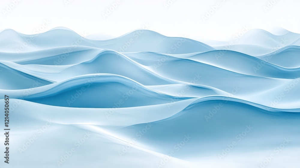 Fototapeta premium Soft Light on Textured Snowy Landscape