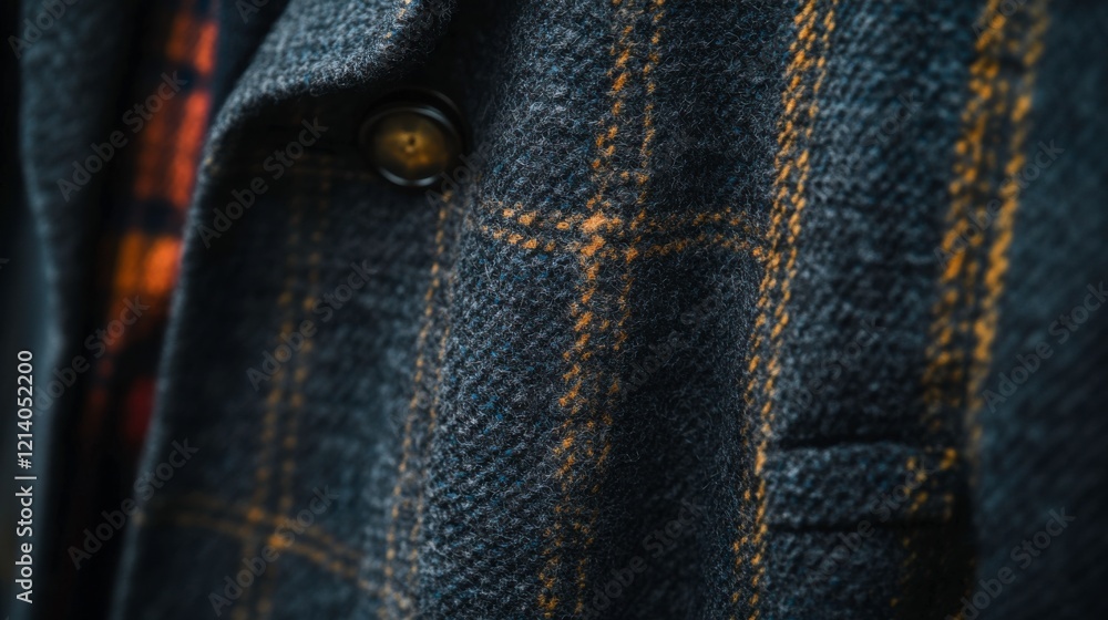Stylish Coat with Vibrant Textile Patterns Stylish Coat with Vibrant Textile Patterns