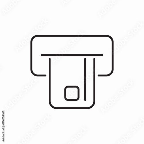 credit card atm icon vector sign