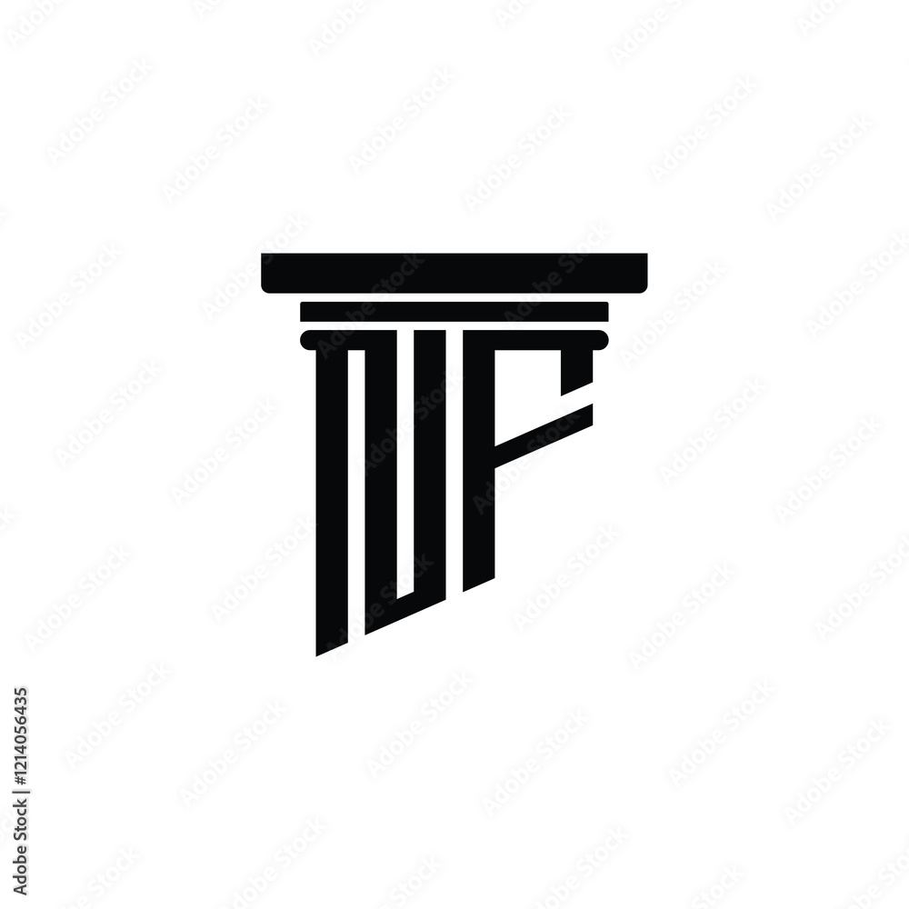 NF monogram logo design letter text name symbol monochrome logotype alphabet character simple logo NF monogram logo design letter text name symbol monochrome logotype alphabet character simple logo