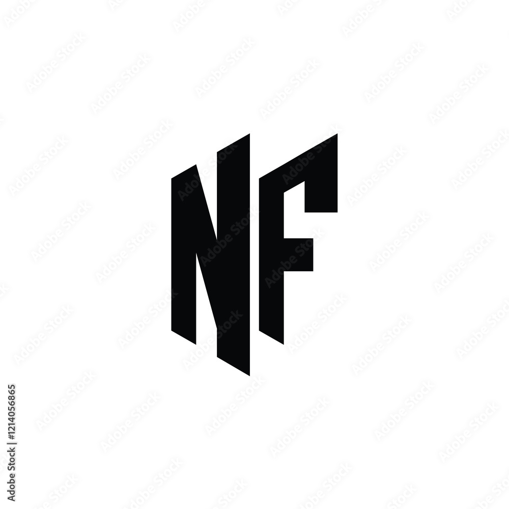 NF monogram logo design letter text name symbol monochrome logotype alphabet character simple logo NF monogram logo design letter text name symbol monochrome logotype alphabet character simple logo
