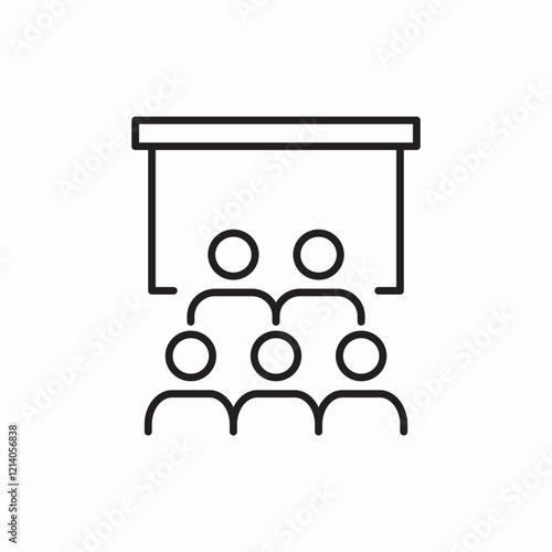 team desk boarding icon vector sign