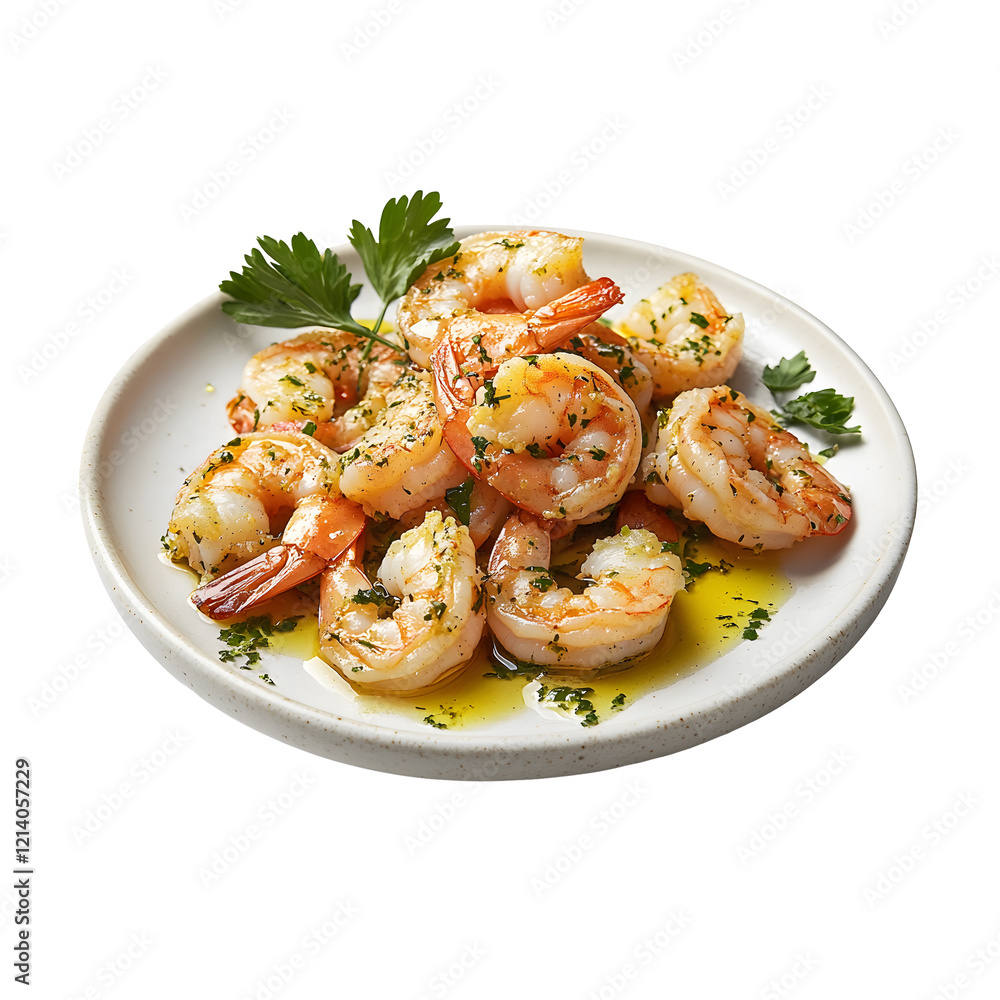 Golden Crispy Shrimp Tempura in a Bowl Isolated on White. Golden Crispy Shrimp Tempura in a Bowl Isolated on White.