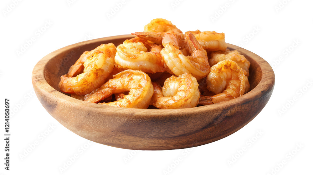 Deliciously Crispy Fried Shrimp with an Elegant Culinary Garnish. Deliciously Crispy Fried Shrimp with an Elegant Culinary Garnish.