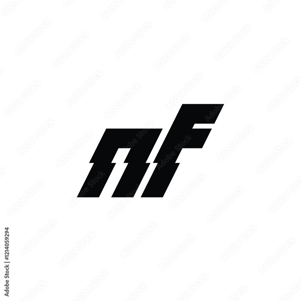 NF monogram logo design letter text name symbol monochrome logotype alphabet character simple logo NF monogram logo design letter text name symbol monochrome logotype alphabet character simple logo