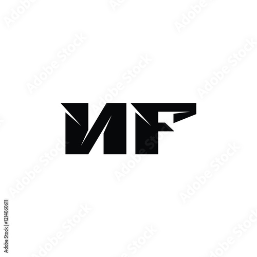Wallpaper Mural NF monogram logo design letter text name symbol monochrome logotype alphabet character simple logo Torontodigital.ca