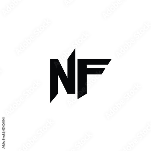 Free Download NF monogram logo design letter text name symbol monochrome logotype alphabet character simple logo - GFXLoad