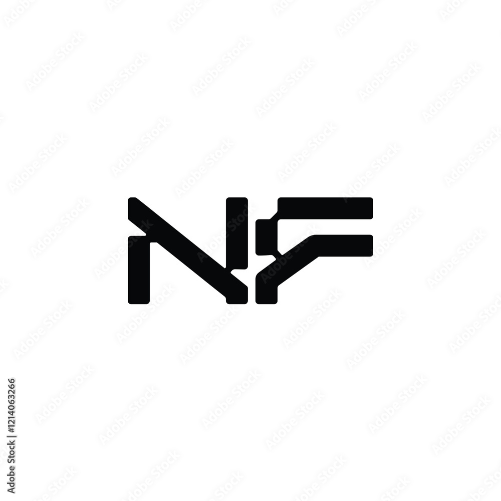 NF monogram logo design letter text name symbol monochrome logotype alphabet character simple logo NF monogram logo design letter text name symbol monochrome logotype alphabet character simple logo