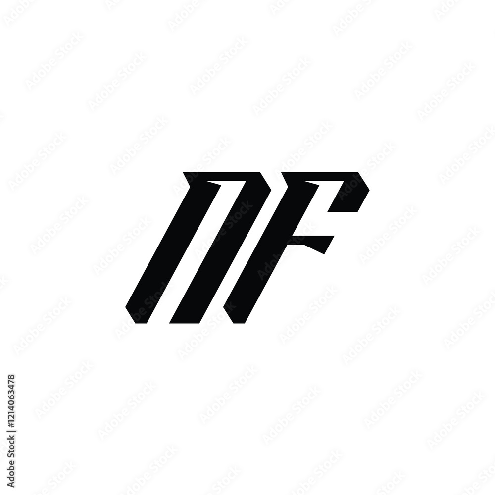 NF monogram logo design letter text name symbol monochrome logotype alphabet character simple logo NF monogram logo design letter text name symbol monochrome logotype alphabet character simple logo