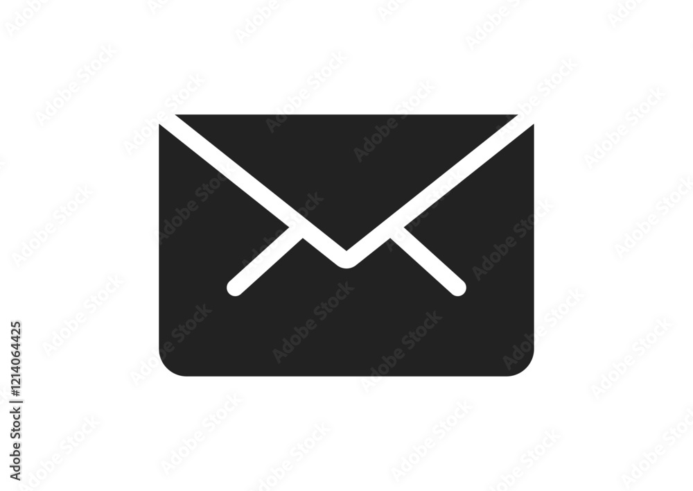 mail icon trendy style vector white background mail icon trendy style vector white background