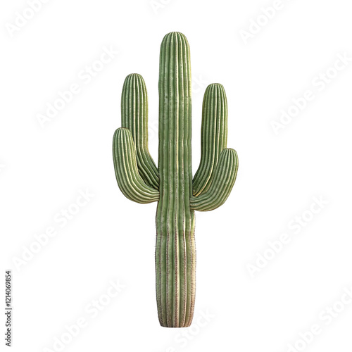 Saguaro cactus isolated on transparent background