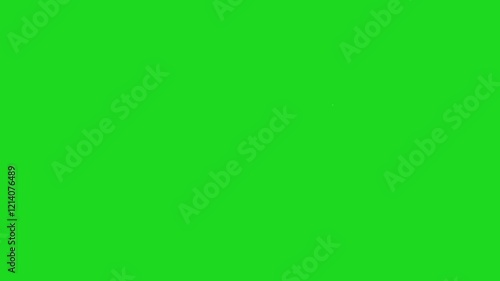 Scroll up or swipe up gesture with arrow animation green screen