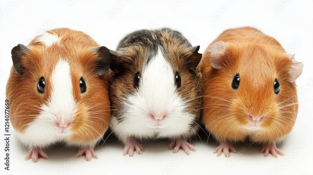 Adorable Guinea Pigs in Natural Lighting Adorable Guinea Pigs in Natural Lighting