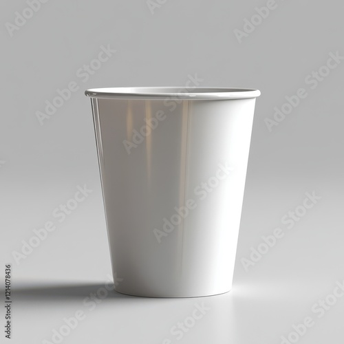 Wallpaper Mural Close-up of white blank paper coffee cup mockup, isolated on transparent background, 3D rendering Torontodigital.ca