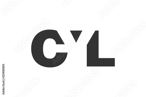 CYL logo design. Initial letter C Y L bold font style for tech startups, consulting, corporate branding. Creative company name, headlines typography identity, trendy logotype. photo