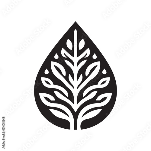 Ornamental Leaf Vector Illustration