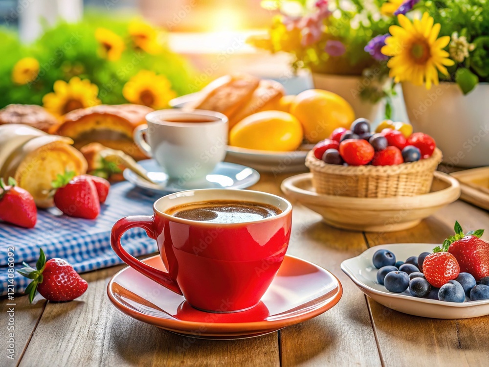 Breakfast Coffee Morning Sunlight Delightful Breakfast Coffee Morning Sunlight Delightful