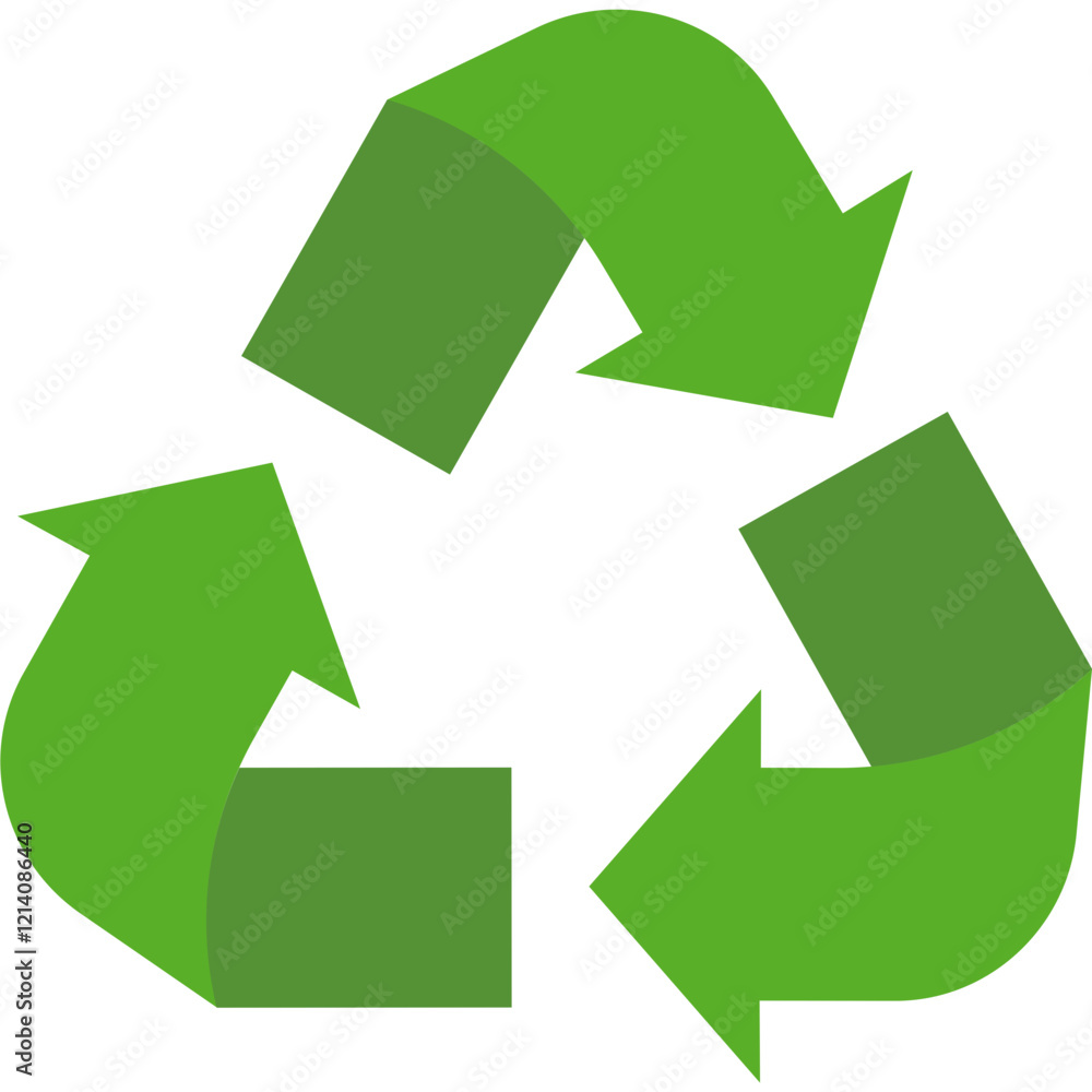 Green Recycling Symbol Illustration. Vector Icon Green Recycling Symbol Illustration. Vector Icon