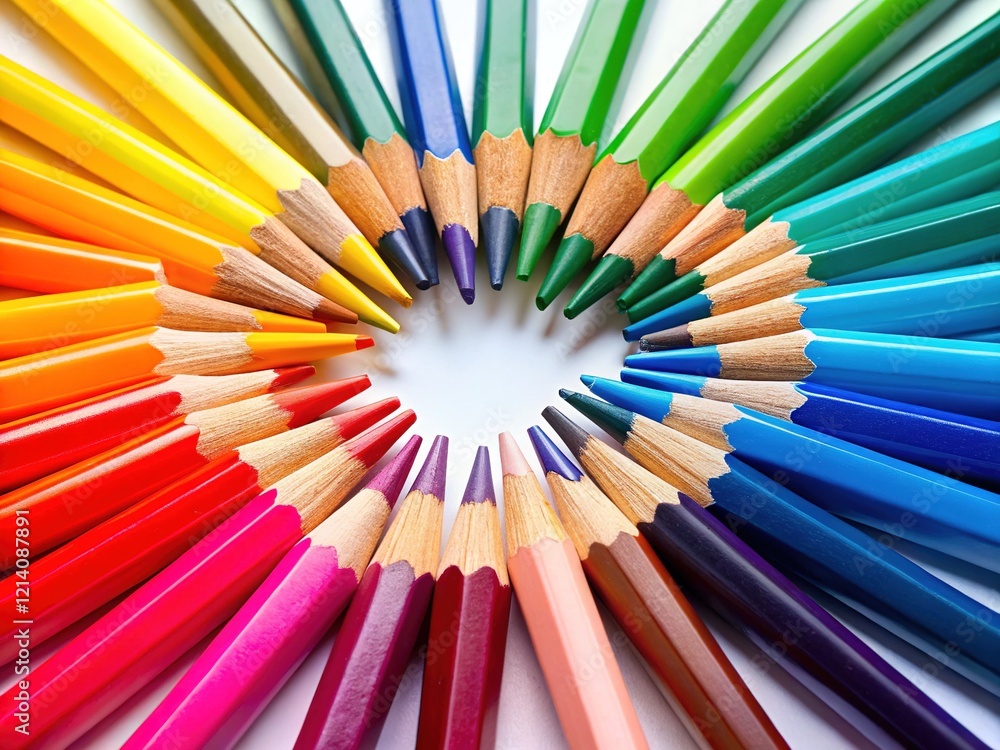 Colorful Folded Fan Art, Abstract Design, Vibrant Hues Colorful Folded Fan Art, Abstract Design, Vibrant Hues
