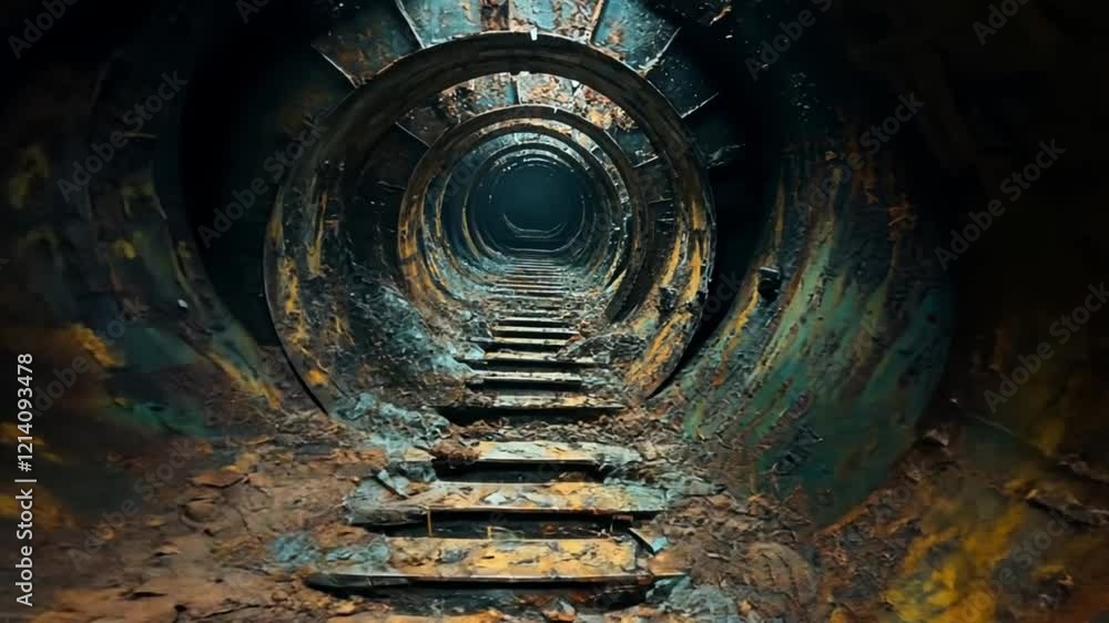 Rusty Tunnel of Time: A Journey into Decay Rusty Tunnel of Time: A Journey into Decay