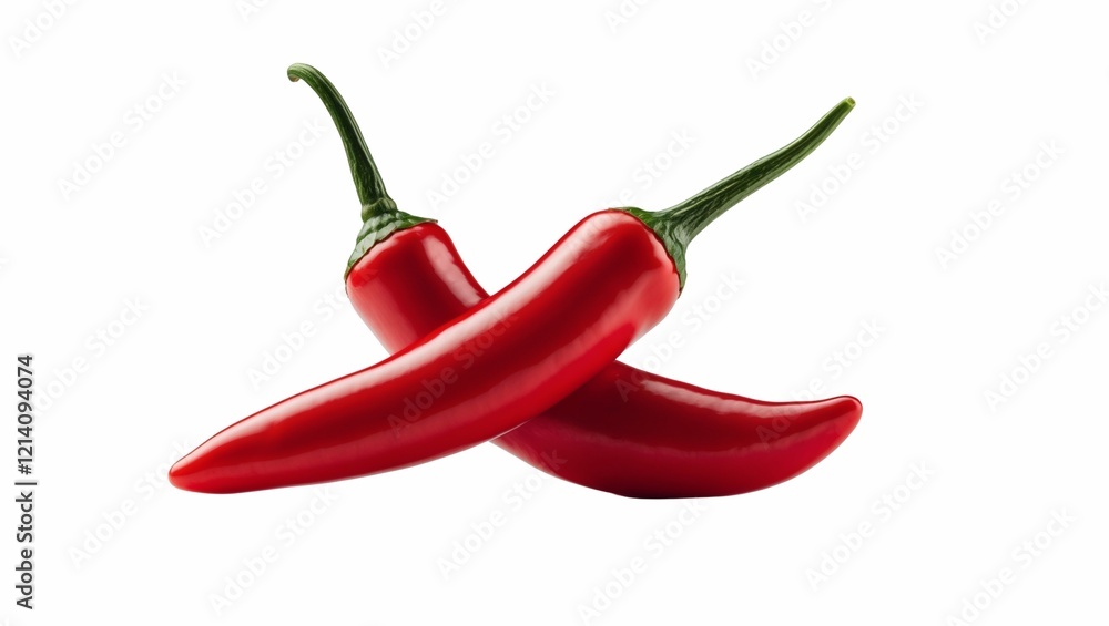 Red hot chili pepper isolated on a white background. Red hot chili pepper isolated on a white background.