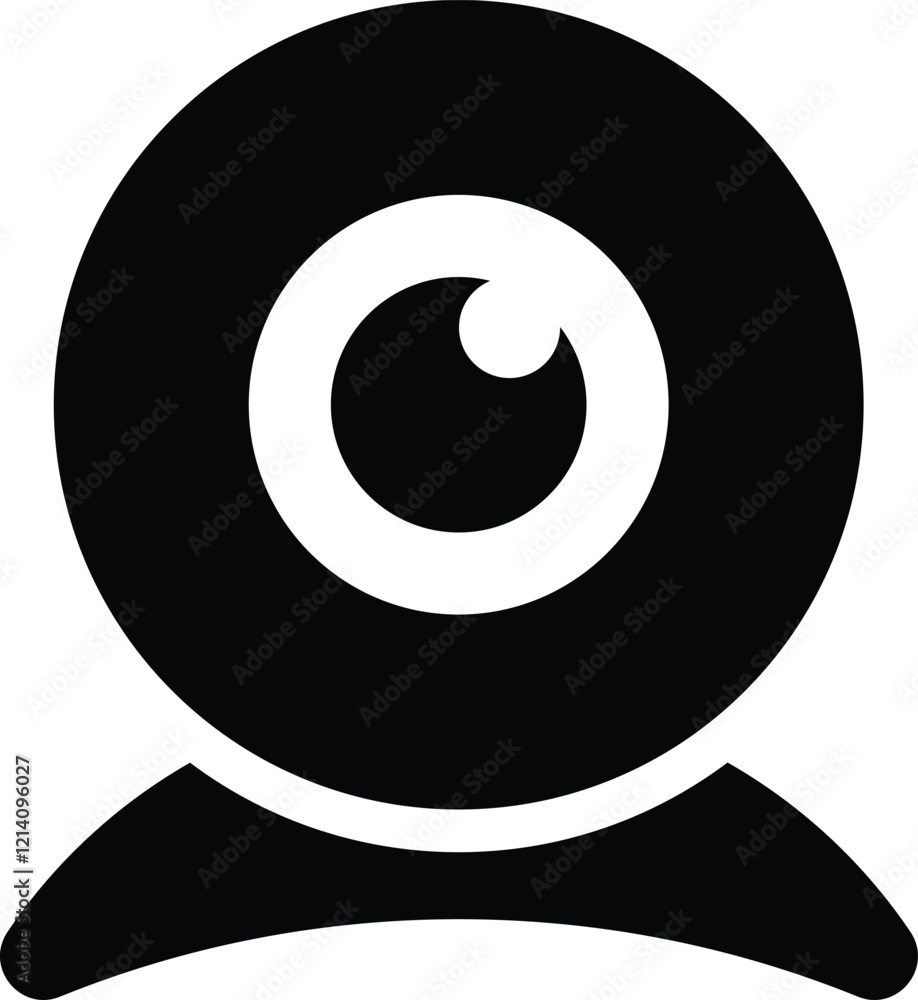 Webcam Icon, Camera Lens Icon, Video Call Icon, Live Stream, cc camera icon