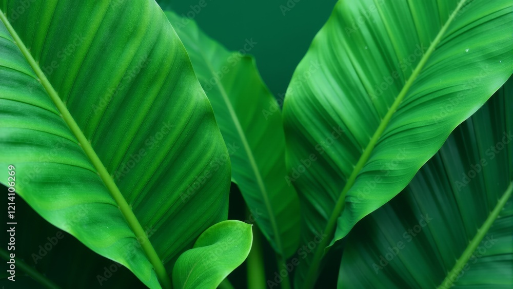 Lush tropical leaves create a vibrant backdrop in shades of green for artistic creations Lush tropical leaves create a vibrant backdrop in shades of green for artistic creations