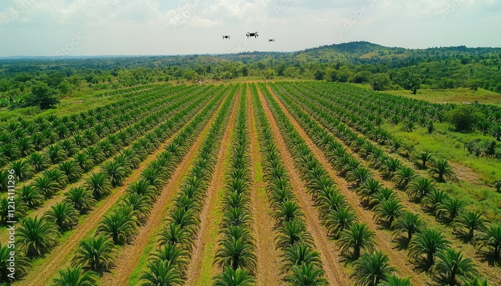 Drone Surveys Palm Plantation Efficiently Drone Surveys Palm Plantation Efficiently