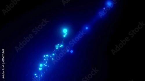 Wallpaper Mural Lines Lights Dots Particles Blue Video Torontodigital.ca