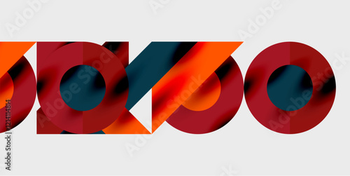 Vibrant abstract background circles with smooth gradients, creating a dynamic and modern design. Ideal for creative, tech, or contemporary-themed projects