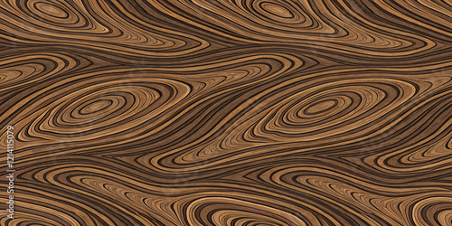 Walnut wood seamless pattern with realistic brown textures featuring natural timber design for rustic furniture walls floors and interior decoration in high resolution quality