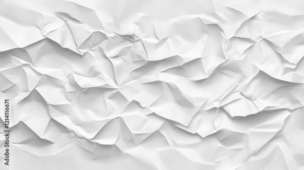 Abstract Crumpled White Paper Texture Background. Abstract Crumpled White Paper Texture Background.