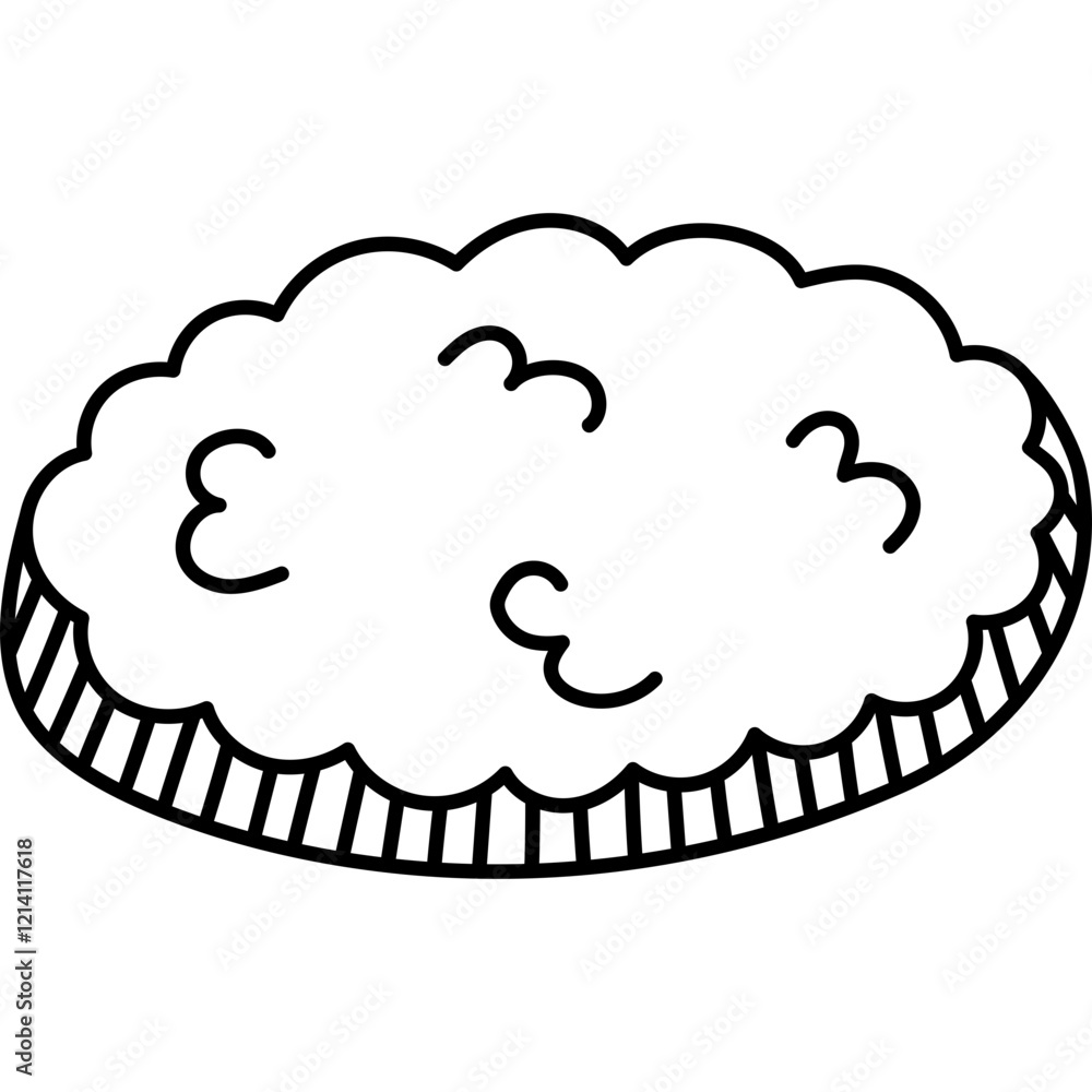 Cute doodle round scrub sponge for dishwashing, tiding up house from dirt, grime and dust. Hand drawn washing sponge. Funny outline doodle of device for chores and home care isolated on white. Cute doodle round scrub sponge for dishwashing, tiding up house from dirt, grime and dust. Hand drawn washing sponge. Funny outline doodle of device for chores and home care isolated on white.