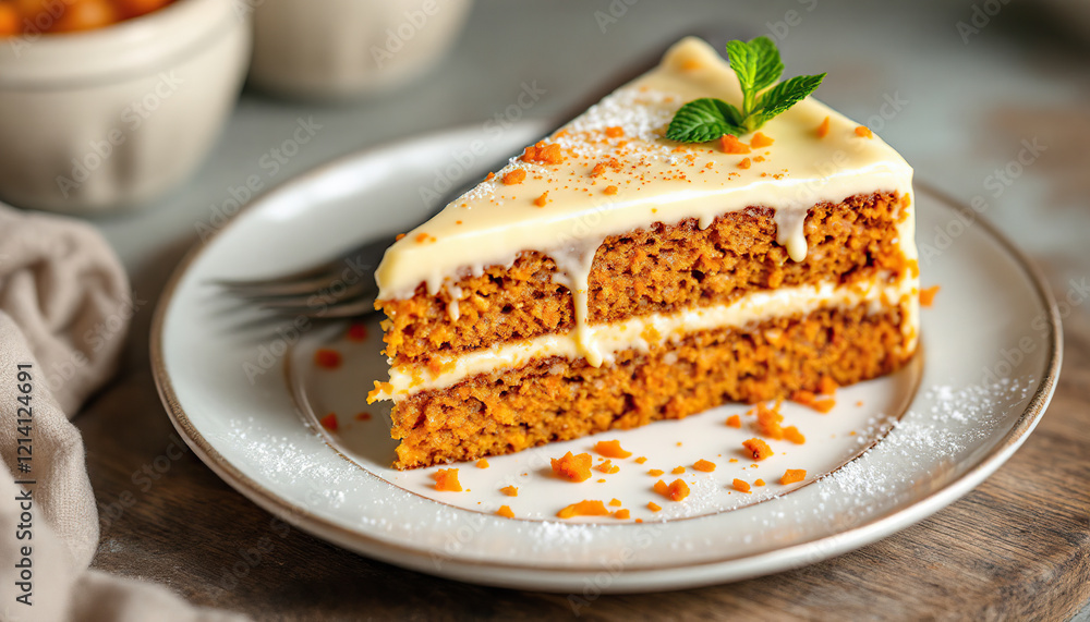 Delicious Carrot Cake Slice: Creamy Frosting, Warm Spices, Rustic Charm Delicious Carrot Cake Slice: Creamy Frosting, Warm Spices, Rustic Charm