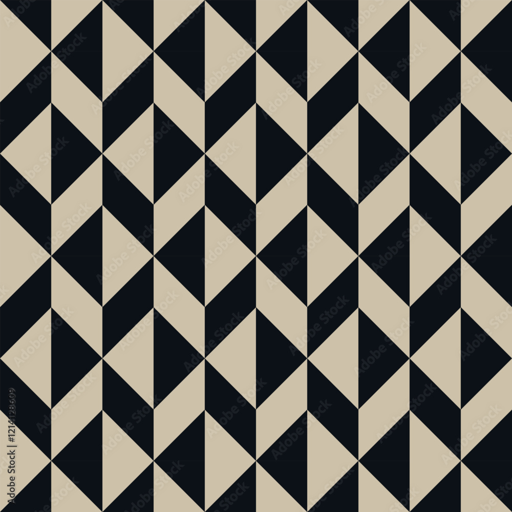 Seamless black and beige geometric pattern Seamless black and beige geometric pattern