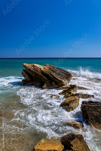 Obraz na płótnie Kavo Paradiso beach in kos w salonie