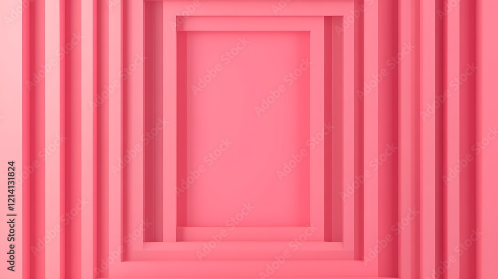 Abstract Geometric Background with Layered Frames in Soft Pink Color for Art and Design Use Abstract Geometric Background with Layered Frames in Soft Pink Color for Art and Design Use