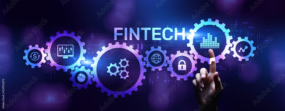 Fintech Financial technology digital money online banking business finance concept. Fintech Financial technology digital money online banking business finance concept.
