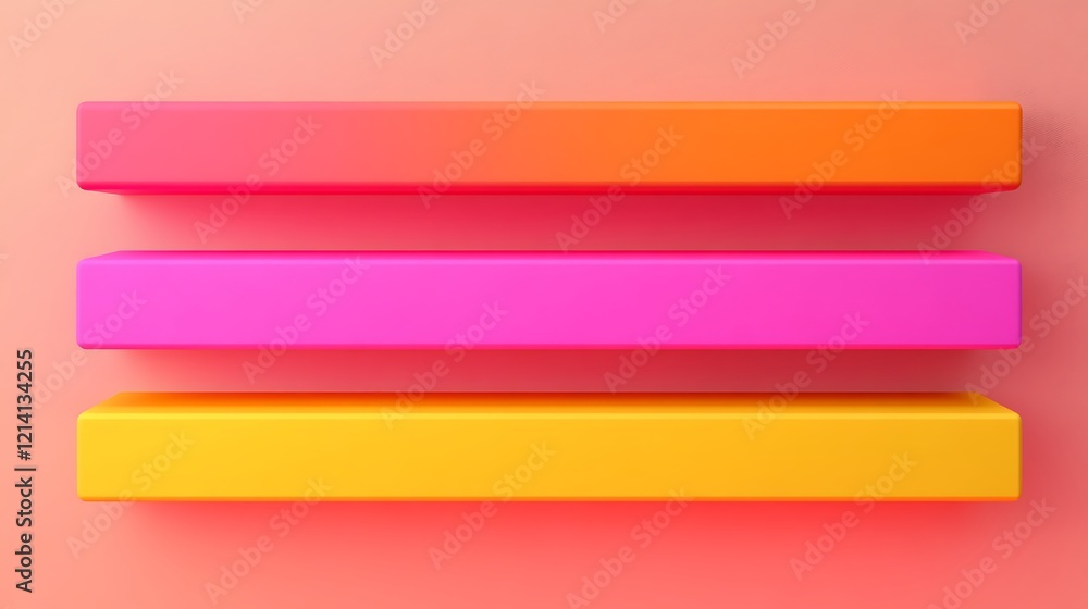 Bright and Vibrant Colored Rectangles on a Soft Pastel Background for Modern Design Inspiration Bright and Vibrant Colored Rectangles on a Soft Pastel Background for Modern Design Inspiration