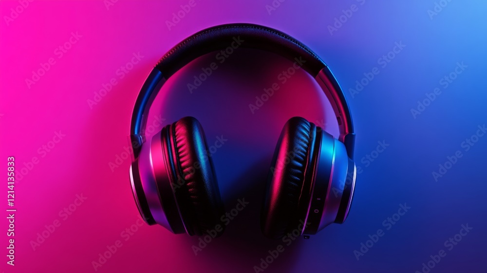 wireless headphones with a slight glow background wireless headphones with a slight glow background