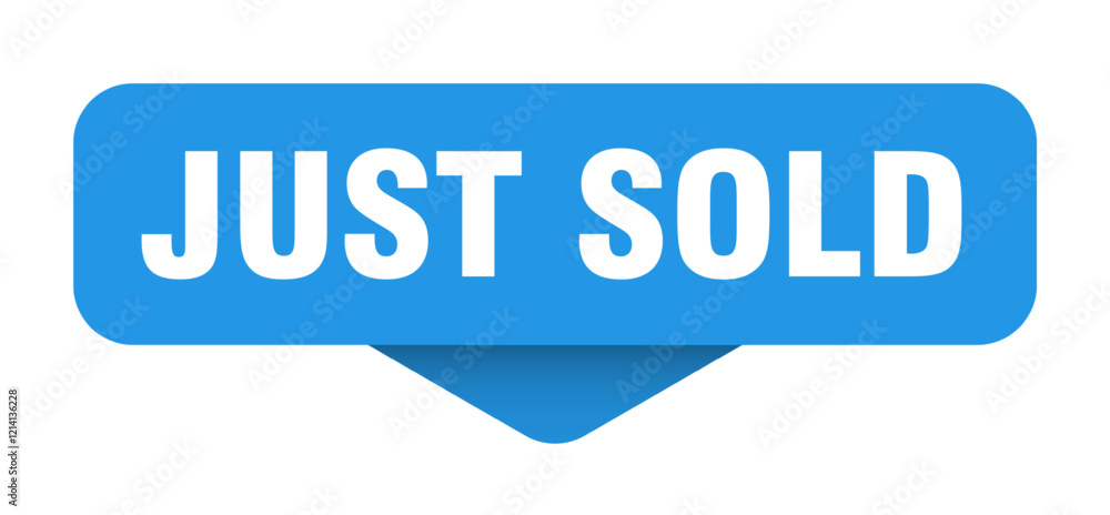 just sold sticker. just sold sign on transparent background just sold sticker. just sold sign on transparent background