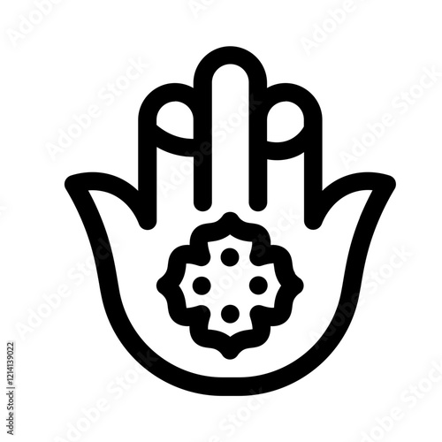 varada mudra line icon, perfect for uiux website and mobile apps projects