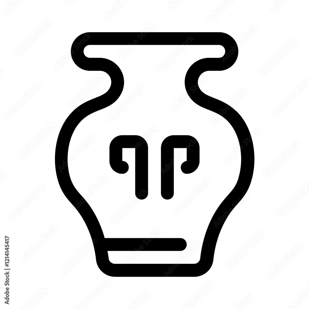 chinese ceramic pot line icon, perfect for uiux website and mobile apps projects chinese ceramic pot line icon, perfect for uiux website and mobile apps projects
