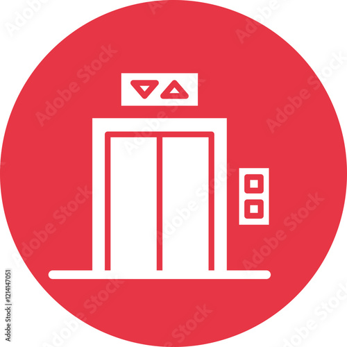 Elevator Pitch glyph circle icon