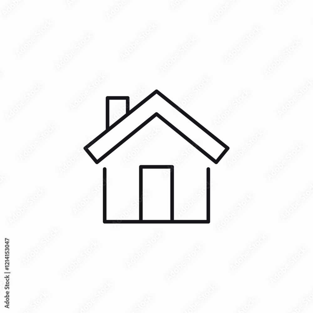 Home house building icon vector sign Home house building icon vector sign