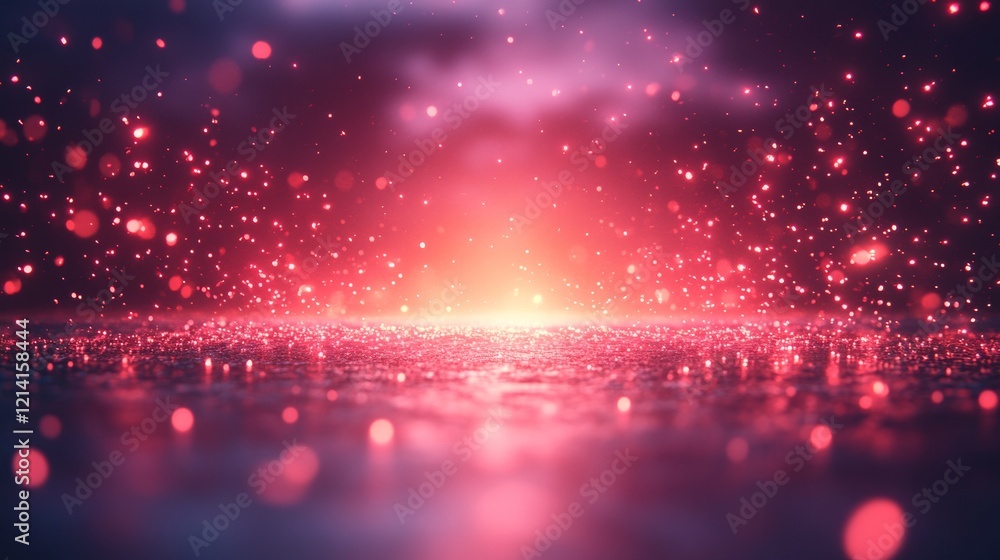 Fototapeta premium Abstract glowing lights in a pink and red gradient