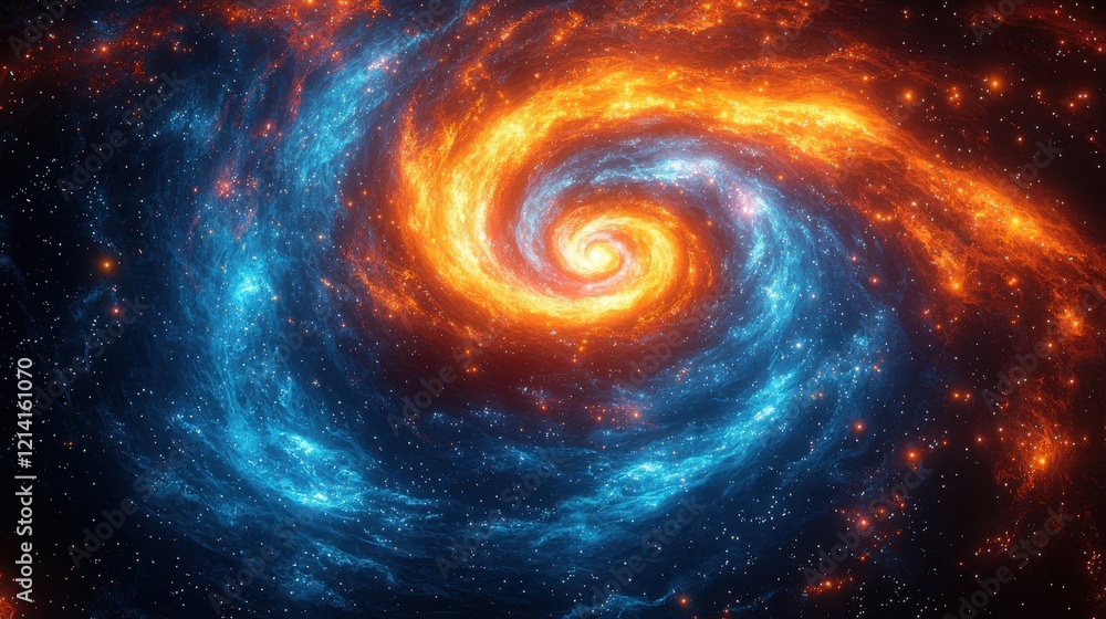 Galactic swirls illuminated in vibrant hues dark universe digital art cosmic environment aerial view stellar concept Galactic swirls illuminated in vibrant hues dark universe digital art cosmic environment aerial view stellar concept