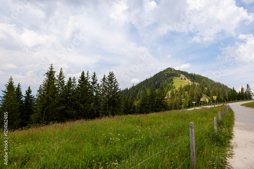 Mountain hiking Wallberg and Setzberg mountain, Bavaria, Germany photo