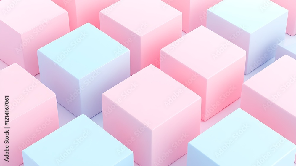 Soft Pastel Colored Cubes Arranged in a Pattern for Background or Design Concepts in Contemporary Style Soft Pastel Colored Cubes Arranged in a Pattern for Background or Design Concepts in Contemporary Style